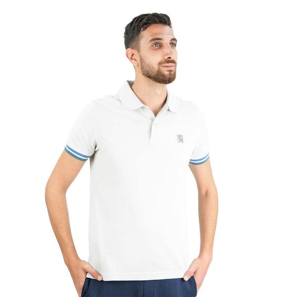 Men's Performance Polo: Classic Piqué, Tipped Collar, Embroidered Detail