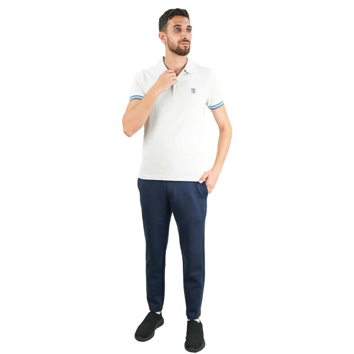 Men's Performance Polo: Classic Piqué, Tipped Collar, Embroidered Detail