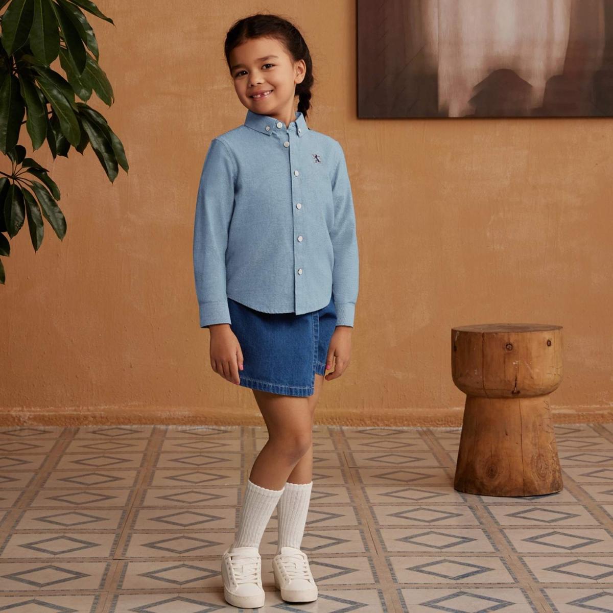 Kids' Cotton Oxford Shirt