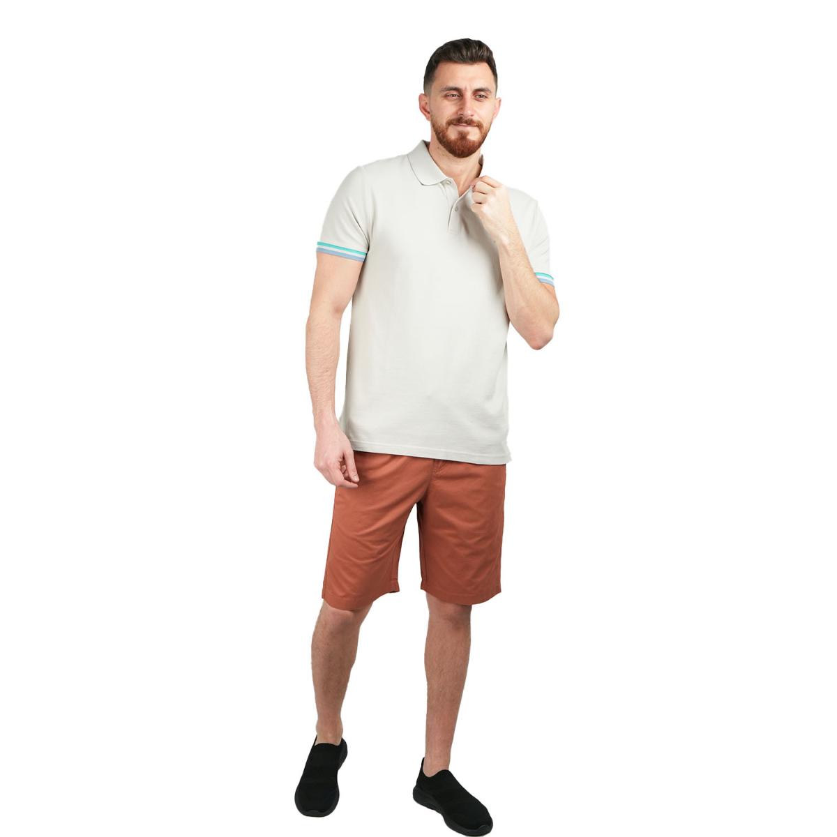 Men's Performance Slim Fit Lion Embroidery Solid Polo