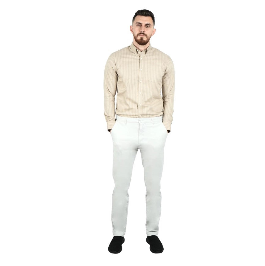 Cotton/Spandex Twill Mid Rise Regular Triple 2.0   Khaki