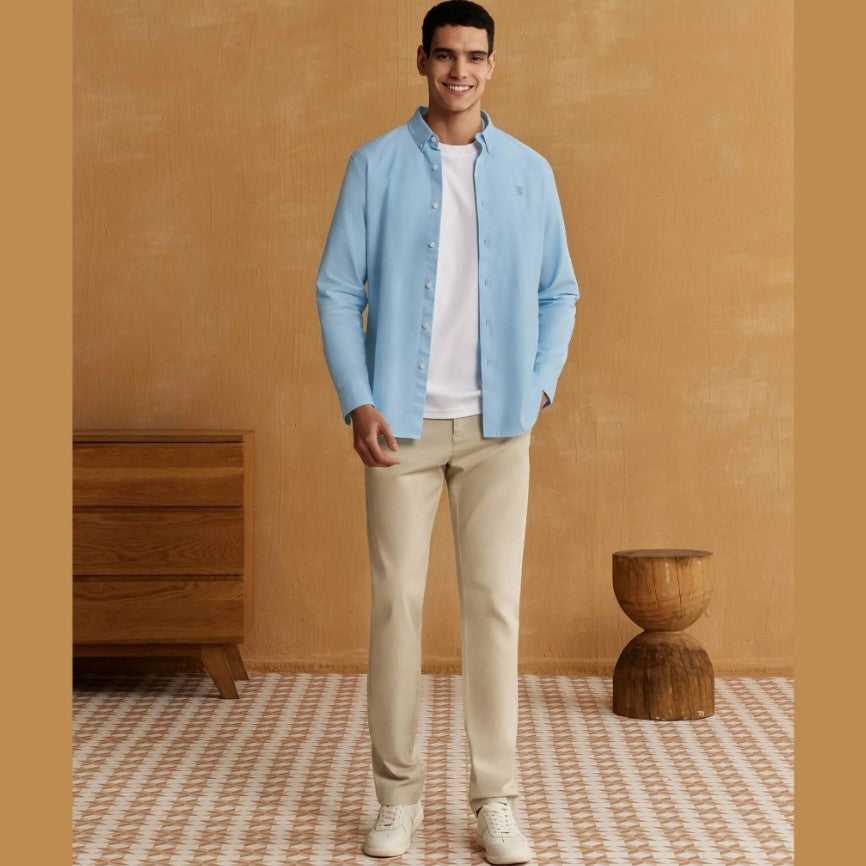 Men's Lion Cotton Oxford Shirt