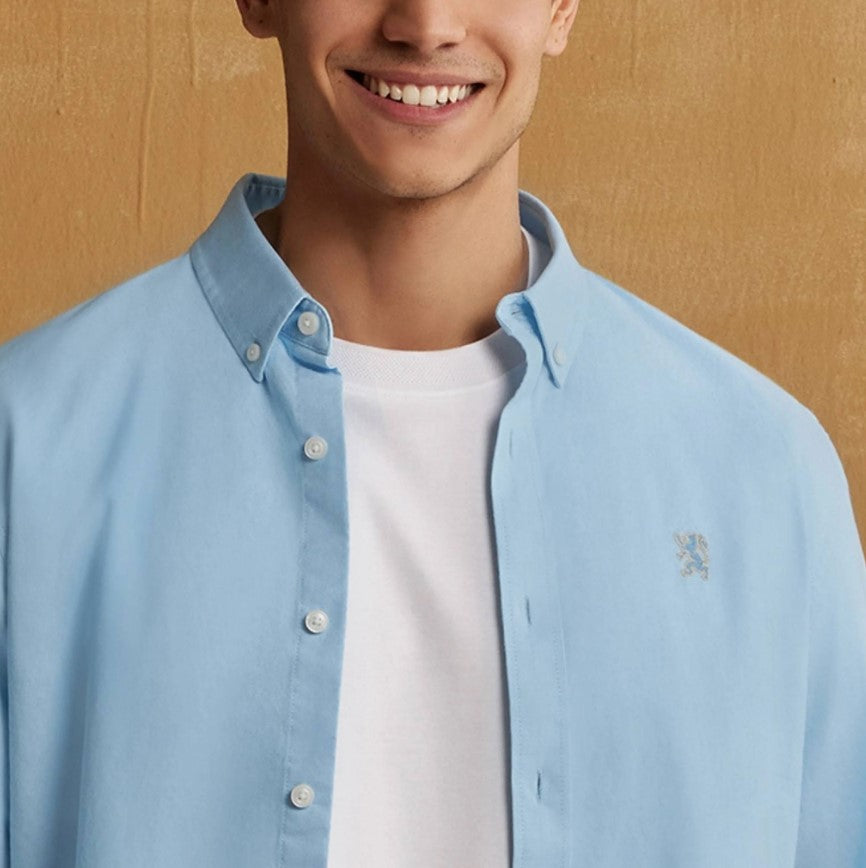 Men's Lion Cotton Oxford Shirt