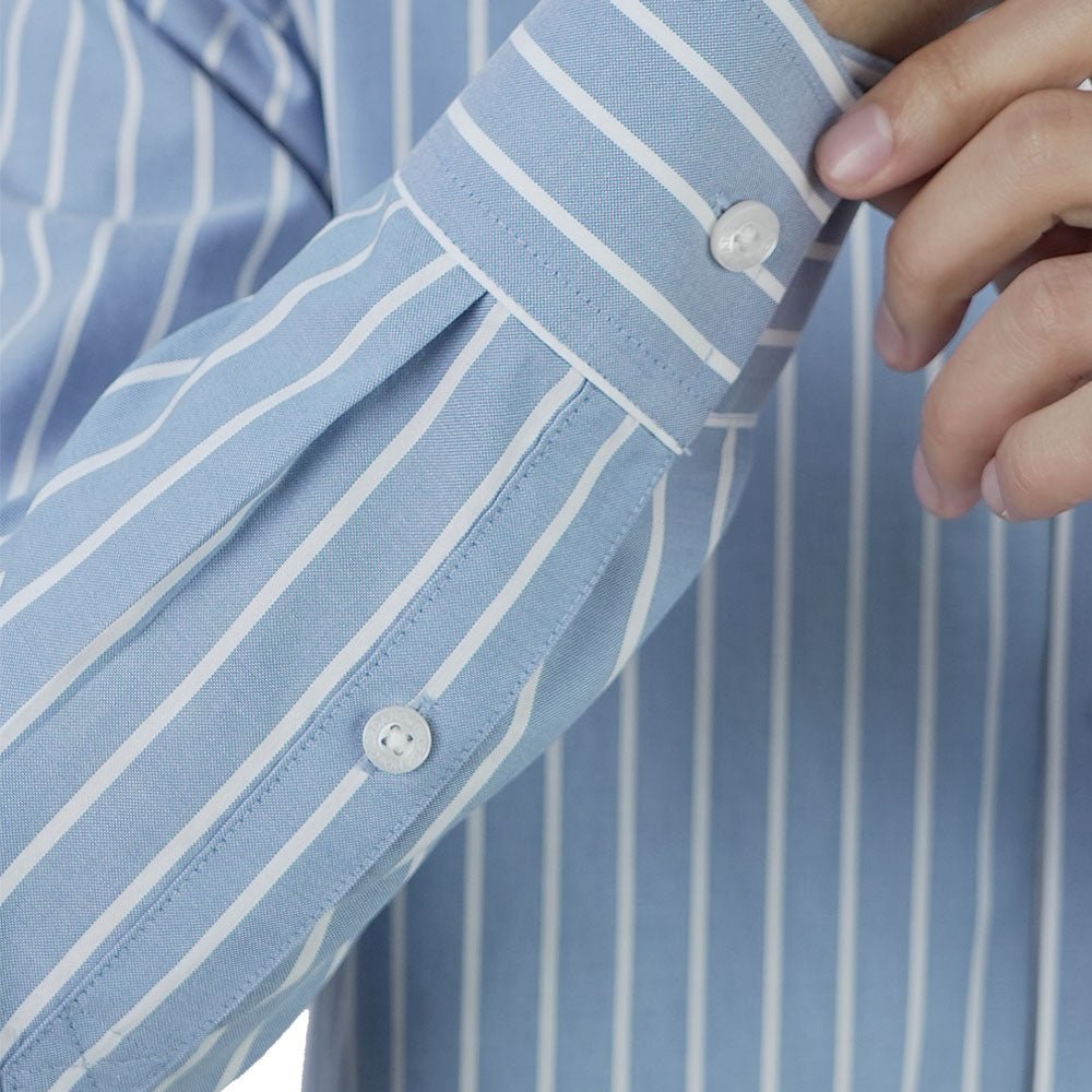 Men’s Cotton Oxford Wrinkle Free Long-Sleeve Shirt