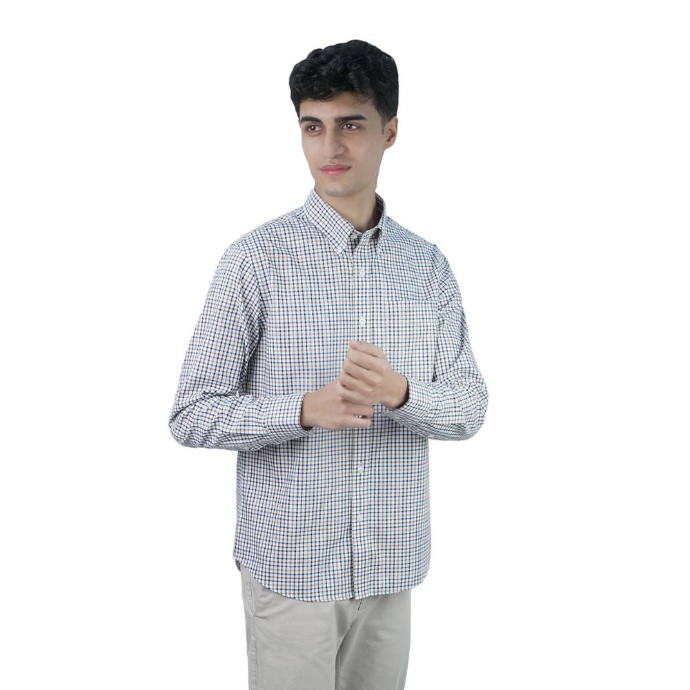 Men’s Cotton Oxford Wrinkle Free Long-Sleeve Shirt
