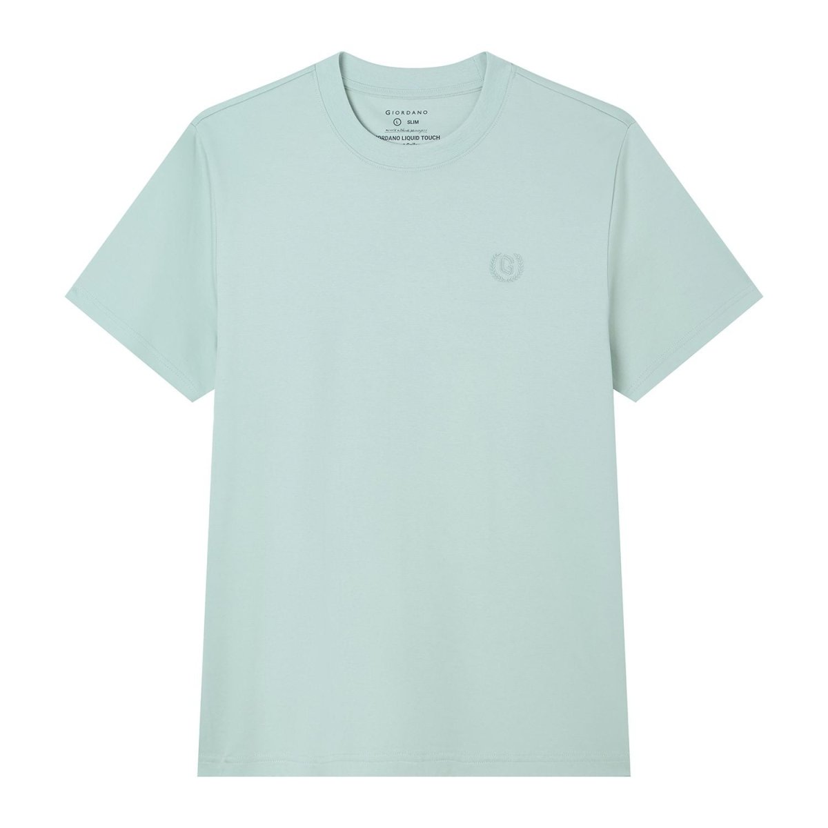 Men's Slim Fit Liquid Touch Cotton Crew Neck Tee