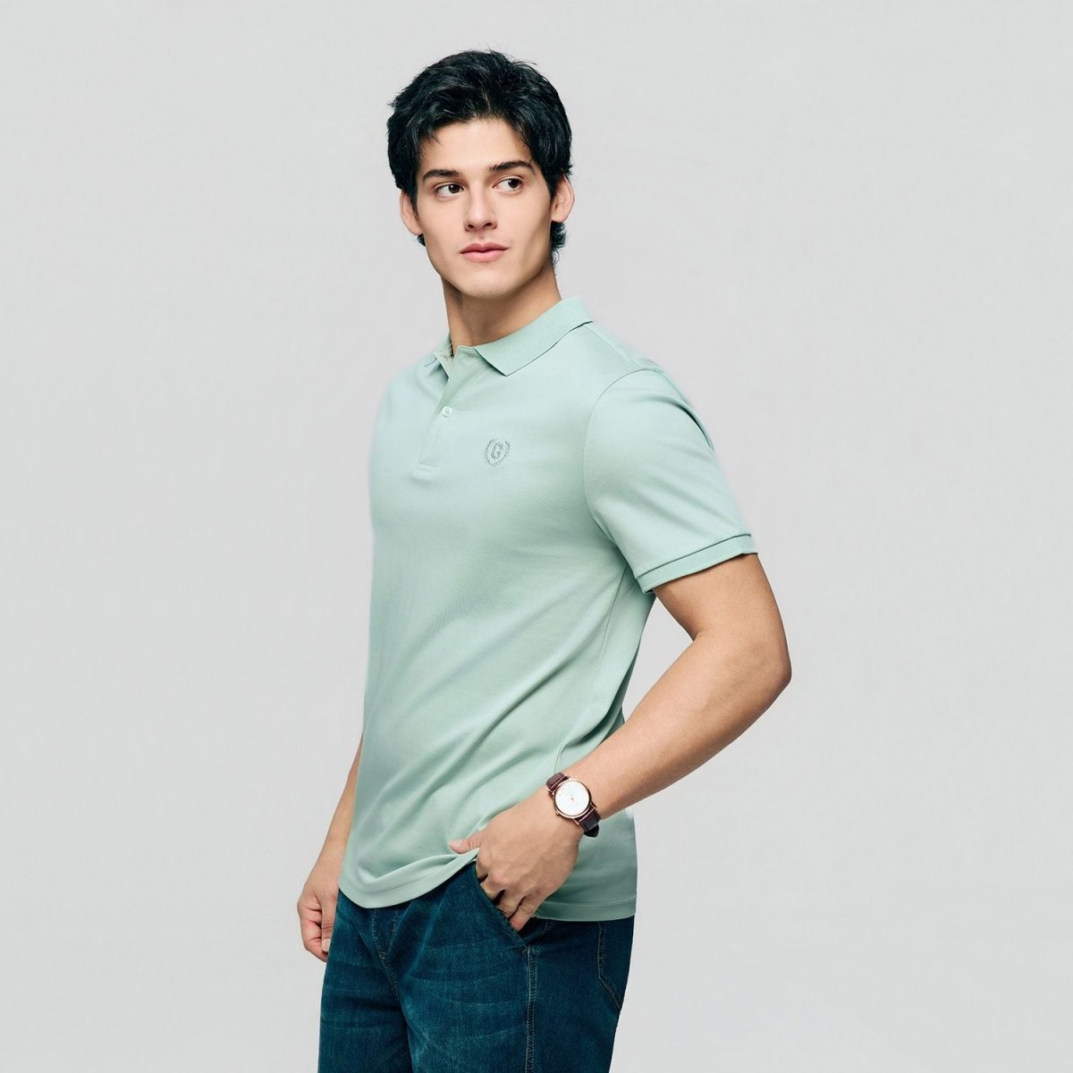 Men’s Liquid Touch Slim Fit Cotton Interlock Polo