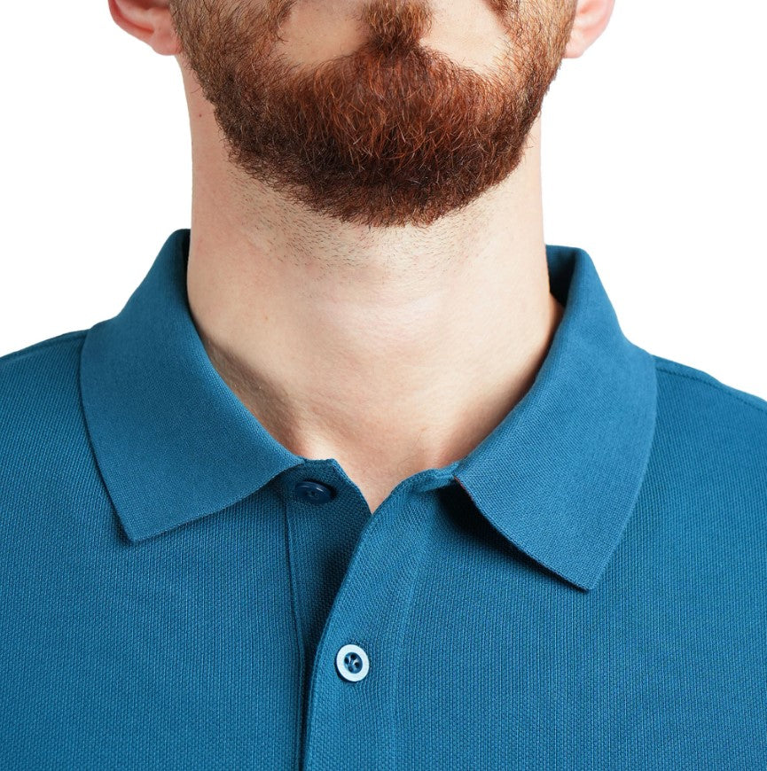 Men's Performance Slim Fit Lion Embroidery Solid Polo