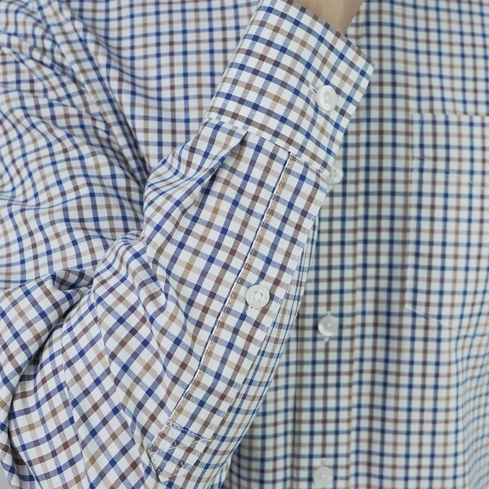 Men’s Cotton Oxford Wrinkle Free Long-Sleeve Shirt