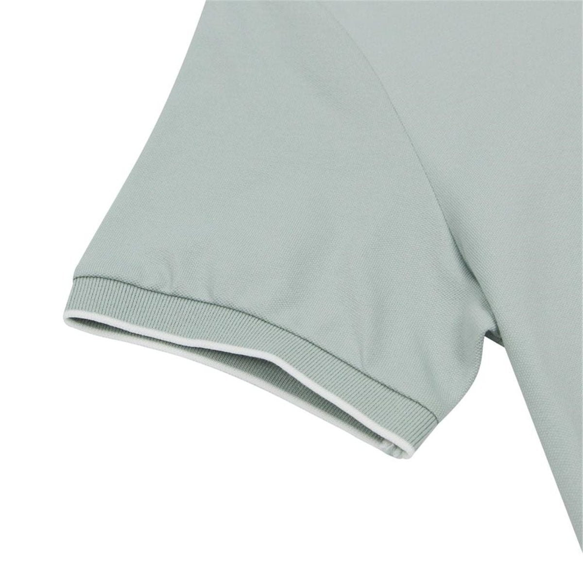 Men's Slim Pique Cotton Lycra Solid Polo with Flat Knit Collar