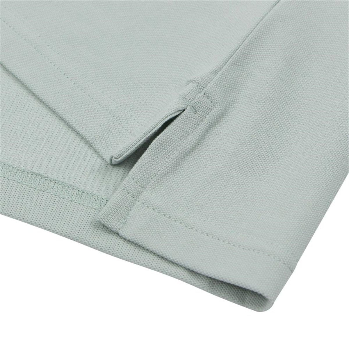 Men's Slim Pique Cotton Lycra Solid Polo with Flat Knit Collar