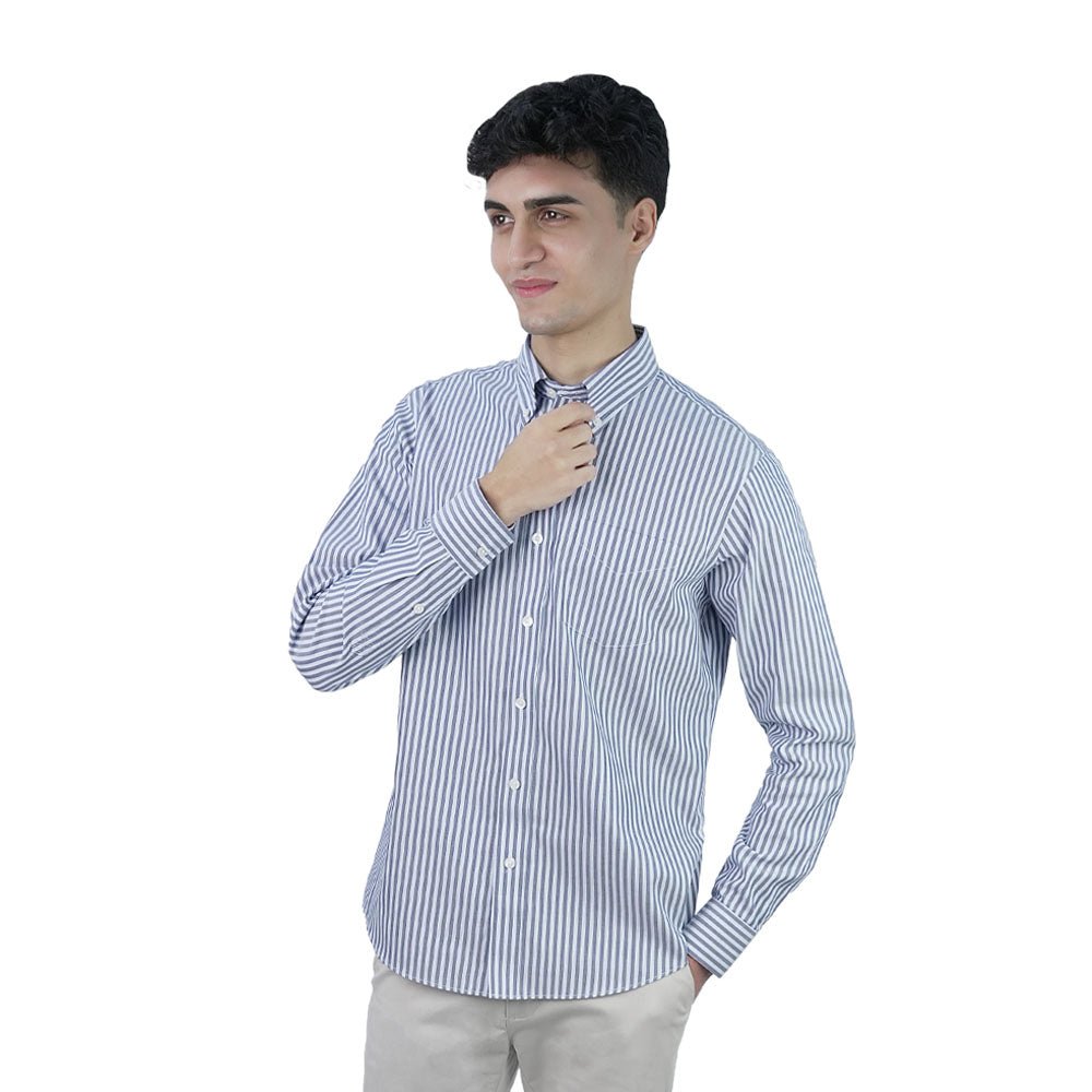 Men’s Cotton Oxford Wrinkle Free Long-Sleeve Shirt