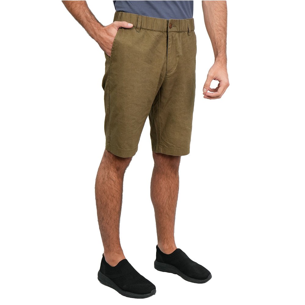 Men's Slim Linen Cotton Bermuda Shorts