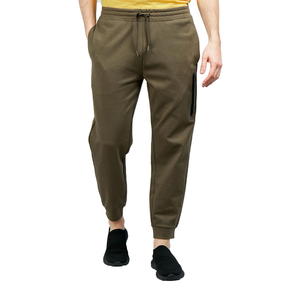 Men's Joggers Cotton/Polyester/Spandex Interlock Slim Tpril Pocket Jogger