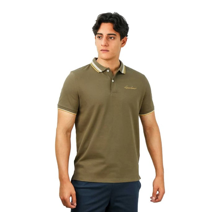 Men's Classic Slim Fit Polo with Signature Embroidery