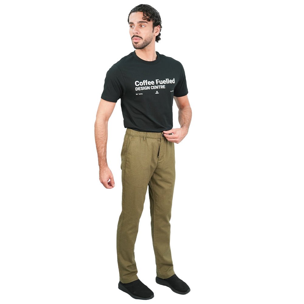 Men's Slim Taper Linen Cotton Khakis