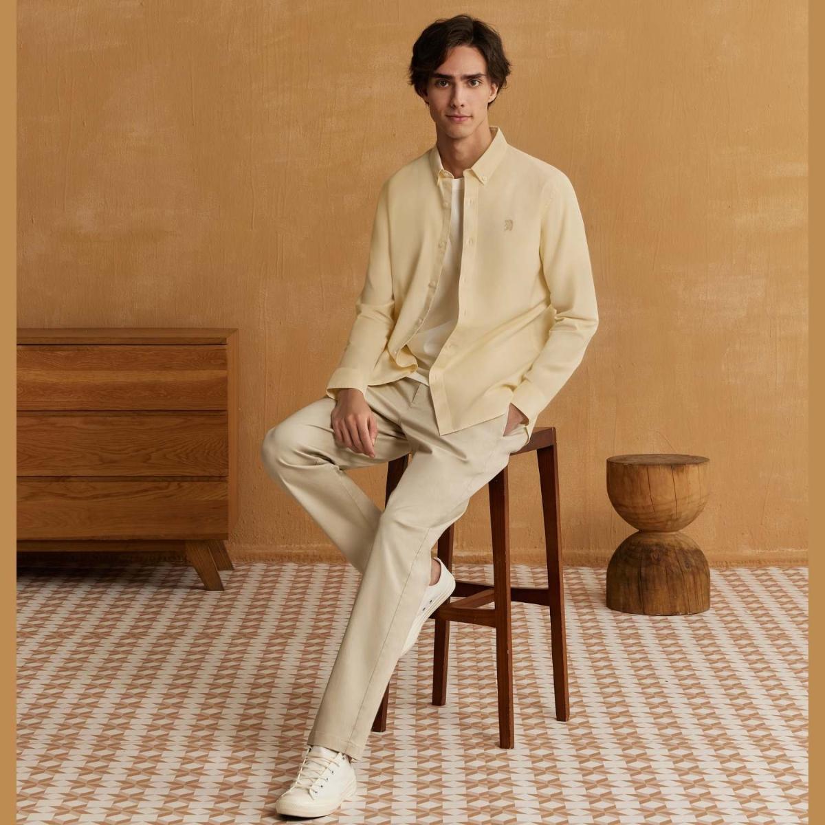 Men's Lion Cotton Oxford Shirt