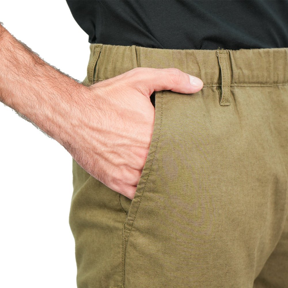 Men's Slim Taper Linen Cotton Khakis