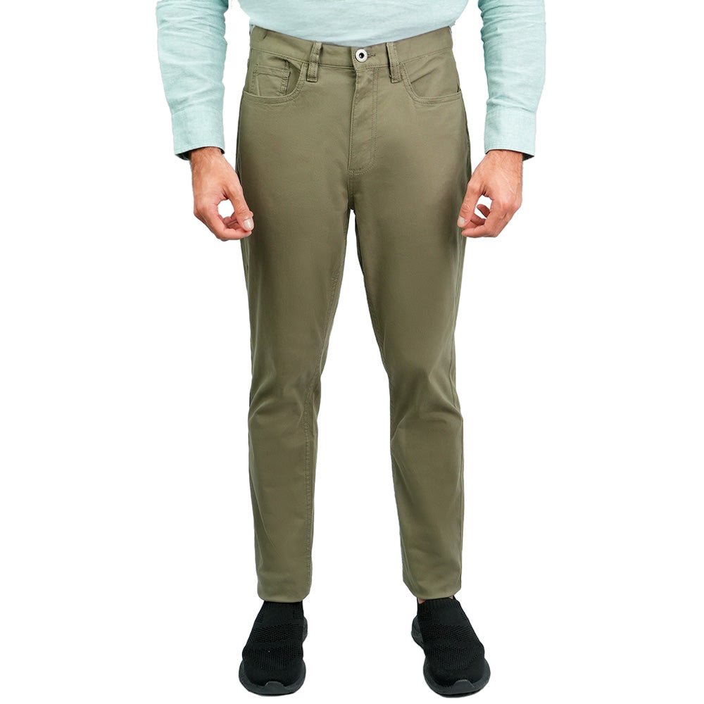 Men’s Cotton Regular Taper Stretch Twill Khakis