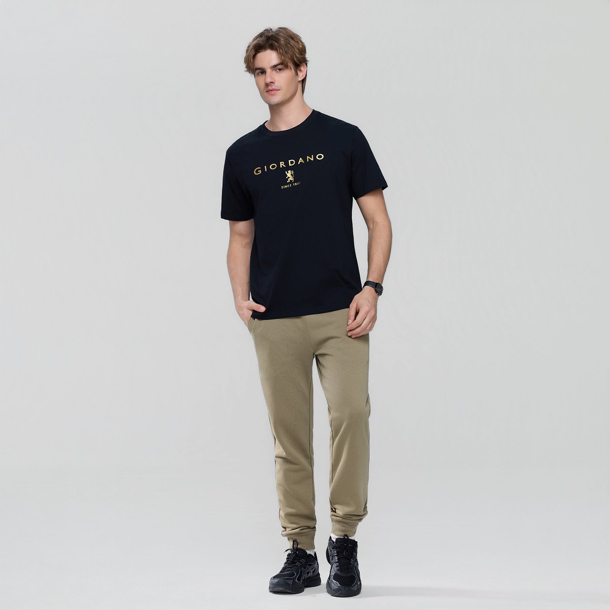COTTON/POLYESTER FRENCH TERRY MID RISE SLIM TAPER JOGGER (KNIT)