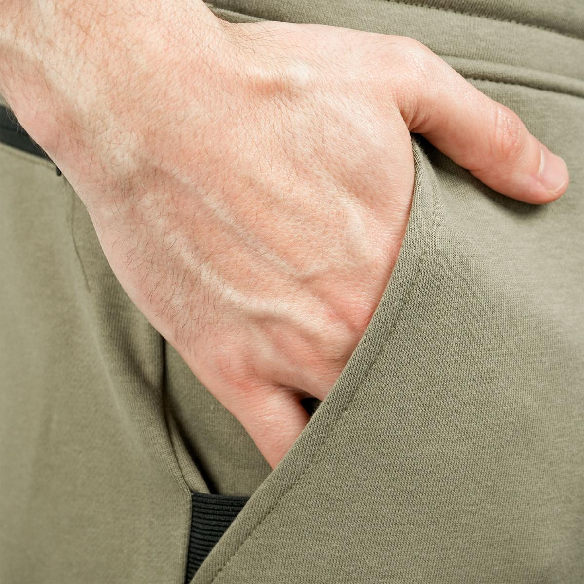 Cotton/Polyester French Try Mid Rise Slim Triple Elastic Wrist Joggers