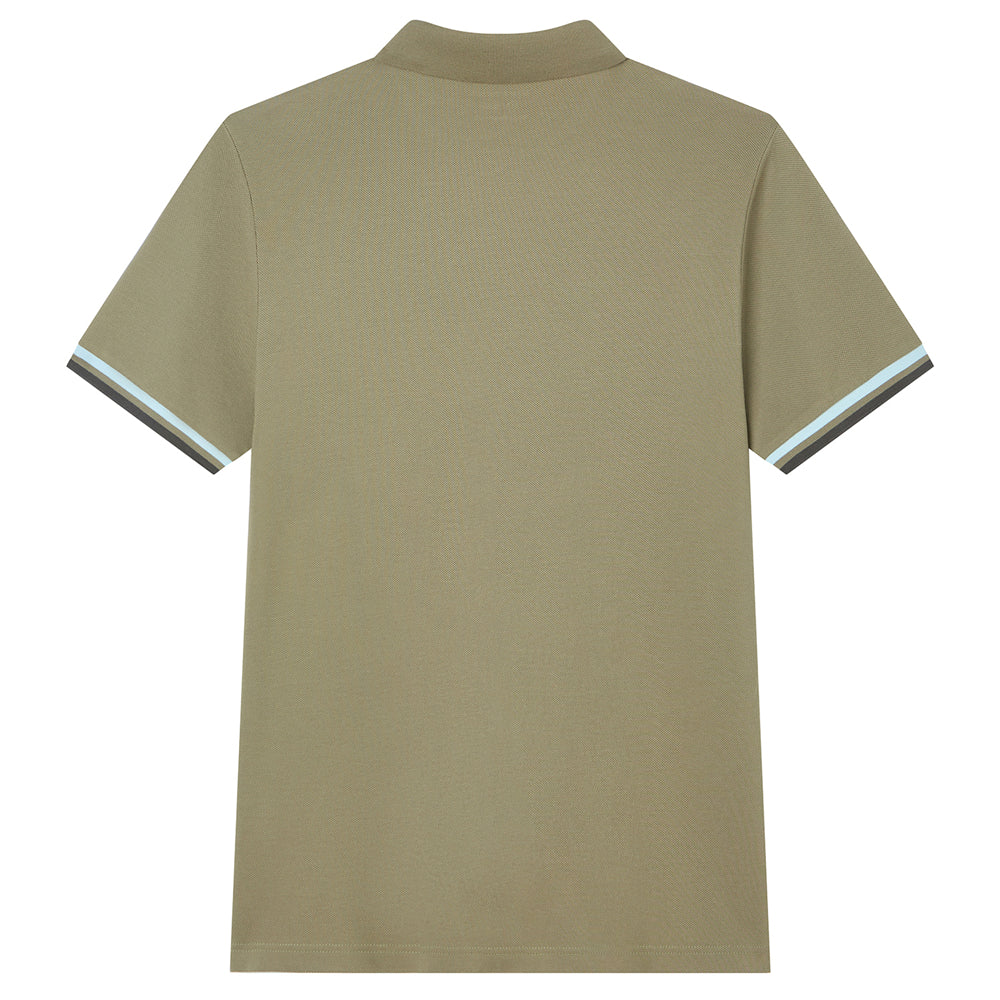 Men's Cotton Slim Performance Polo With Small Lion Embroidery