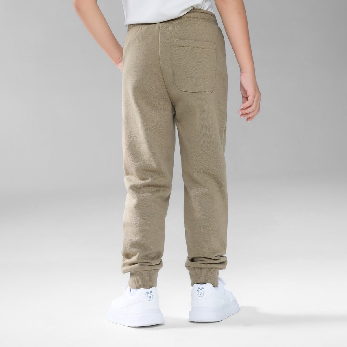 Junior's Tapered Fit French Terry Jogger with Elastic Waist