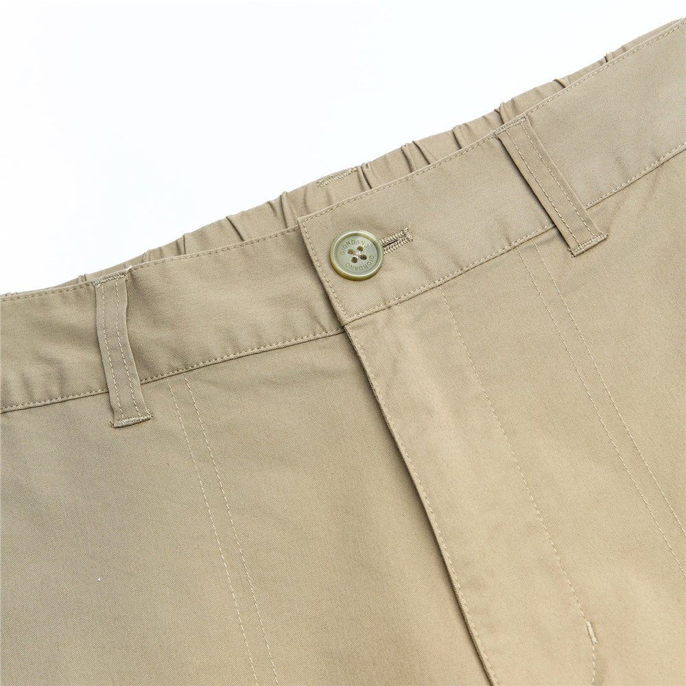 Men’s Relaxed Stretch Twill Cargo Khakis