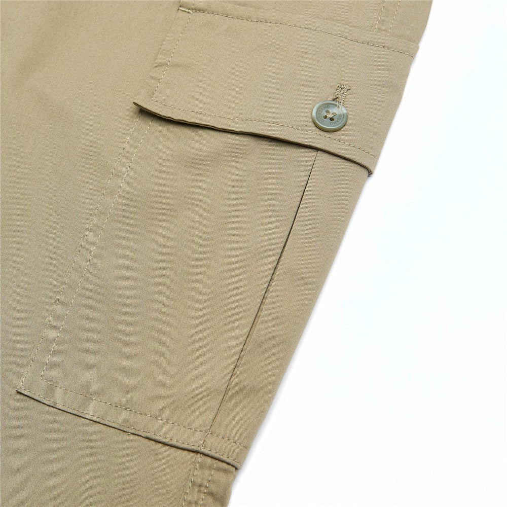 Men’s Relaxed Stretch Twill Cargo Khakis
