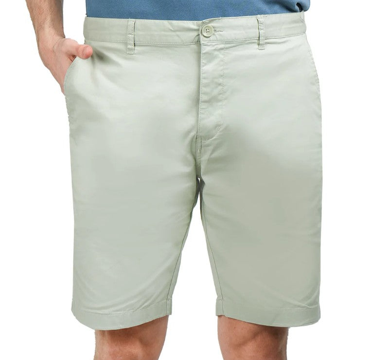 Man's Shorts Cotton/Spindex Twill Low Rise Slim Triple Bermuda