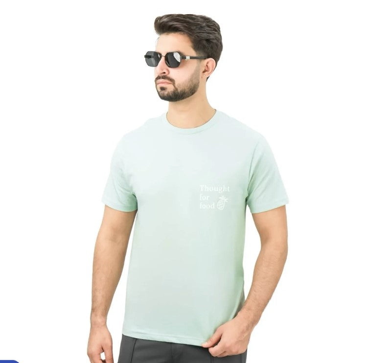 تي شيرت رجالي من القطن الجيرسي المطبوع