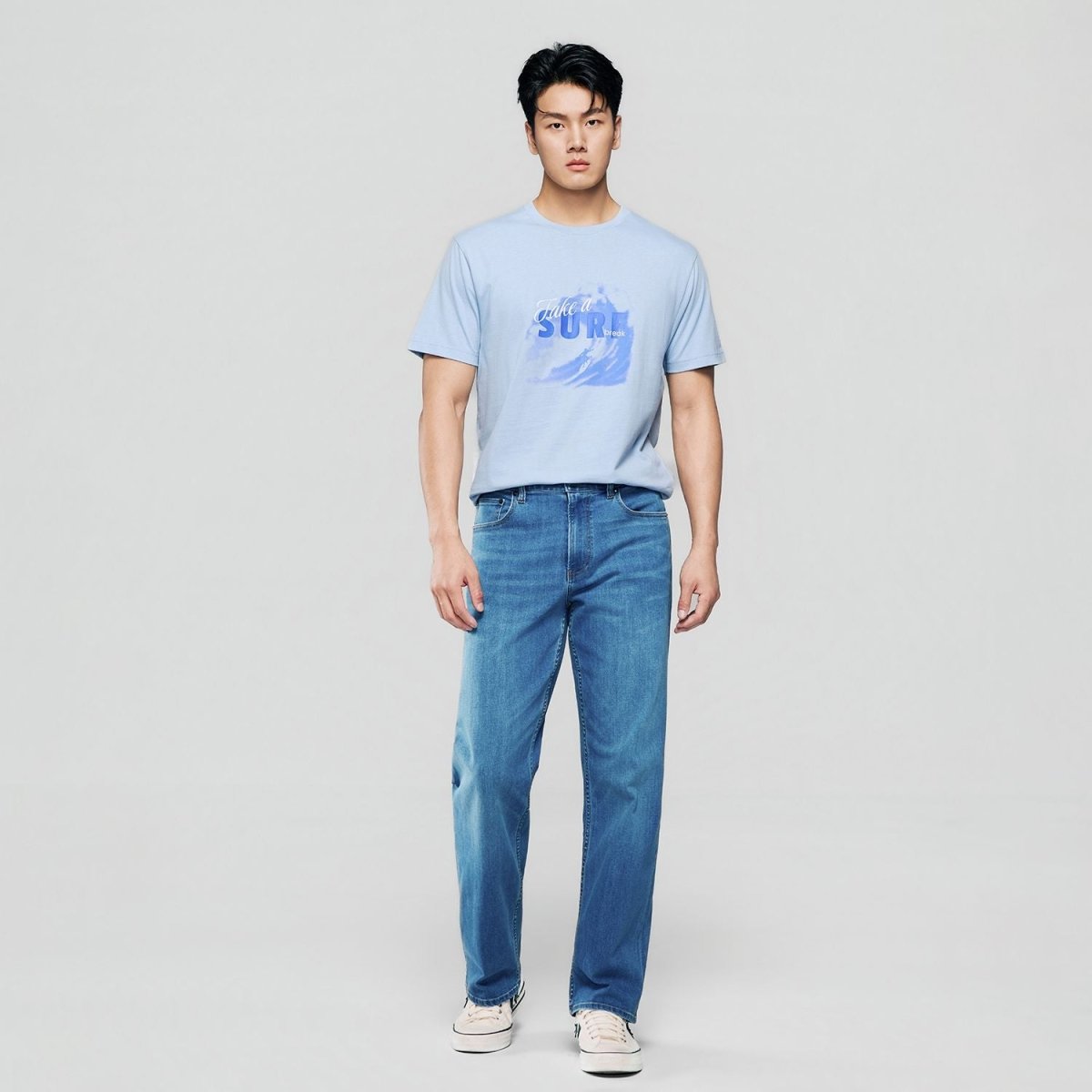 Men's Cotton Jersey Crew Neck Print Tee