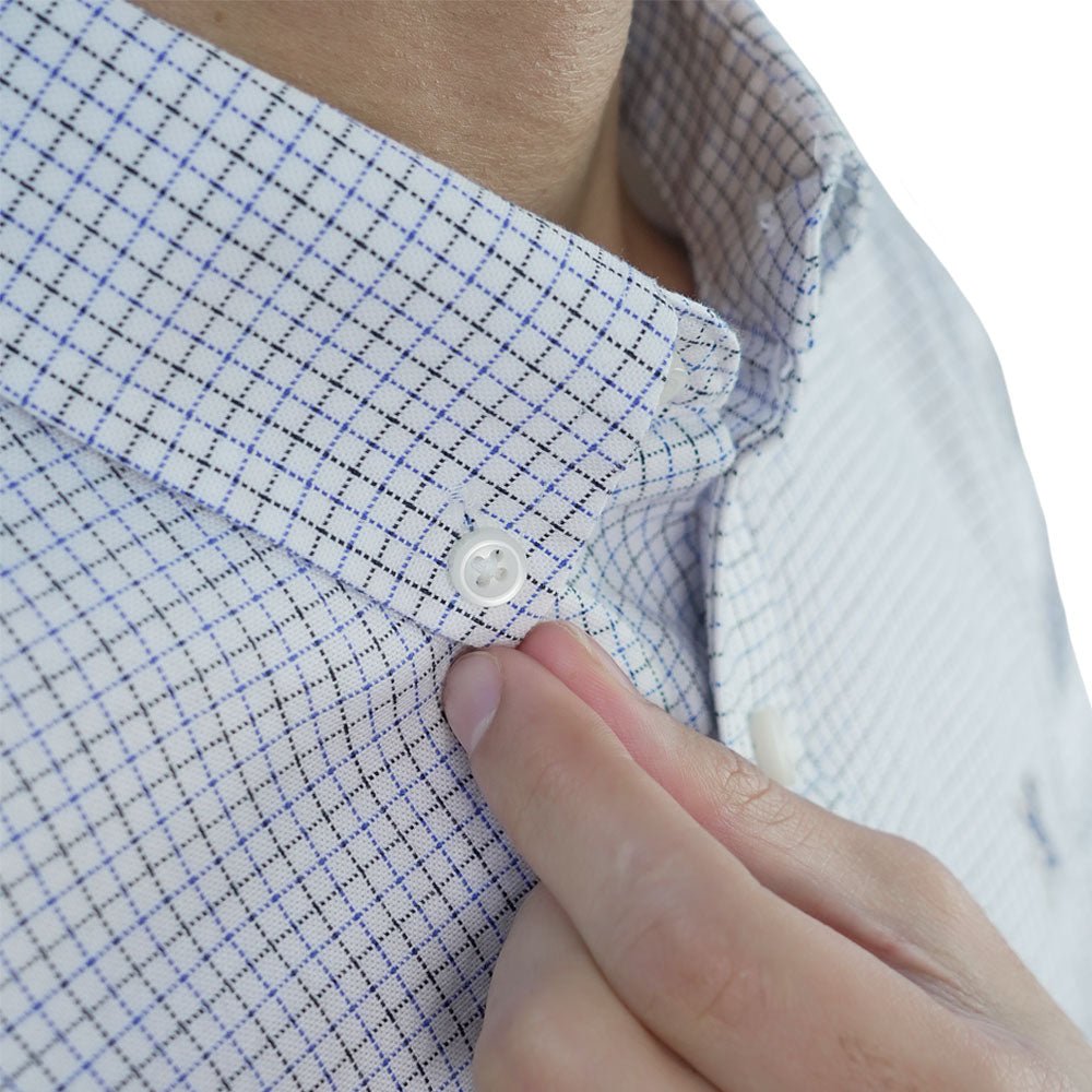 Men's Cotton Slim Oxford Shirt With Embroidery