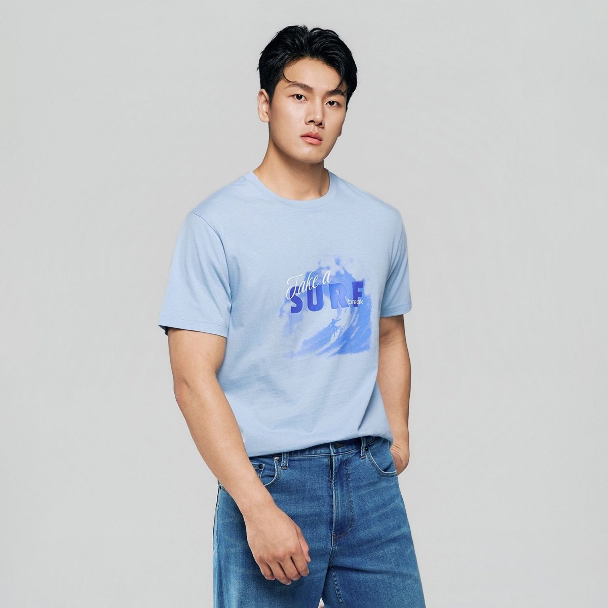 Men's Cotton Jersey Crew Neck Print Tee