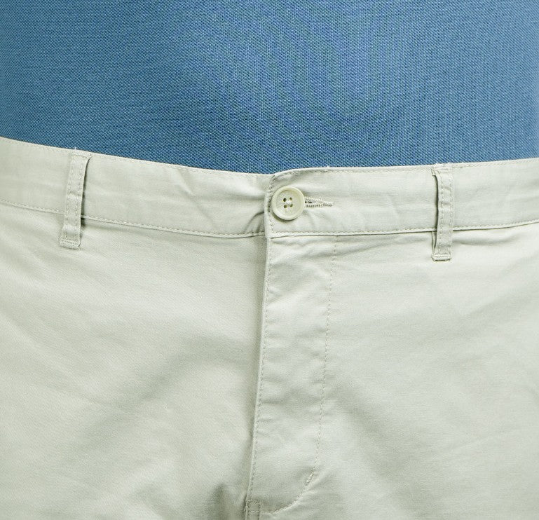Man's Shorts Cotton/Spindex Twill Low Rise Slim Triple Bermuda