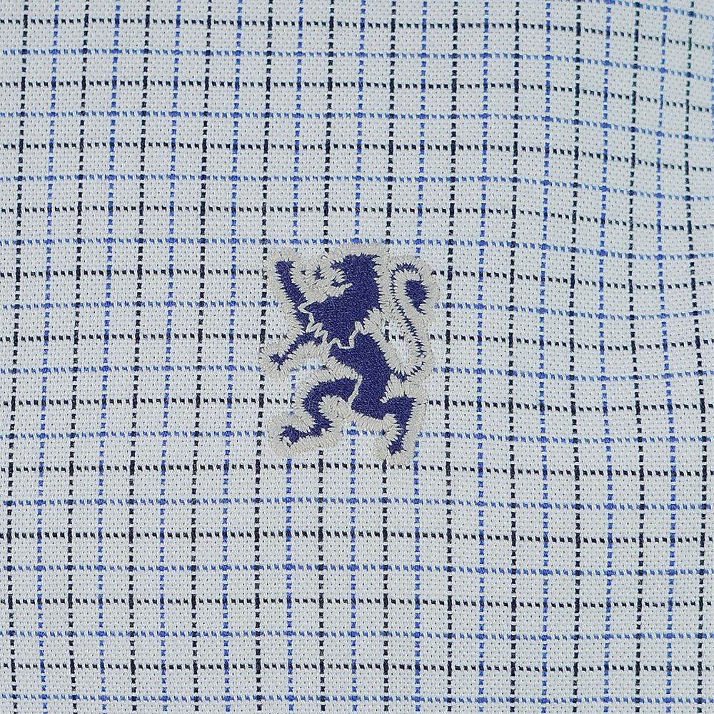 Men's Cotton Slim Oxford Shirt With Embroidery