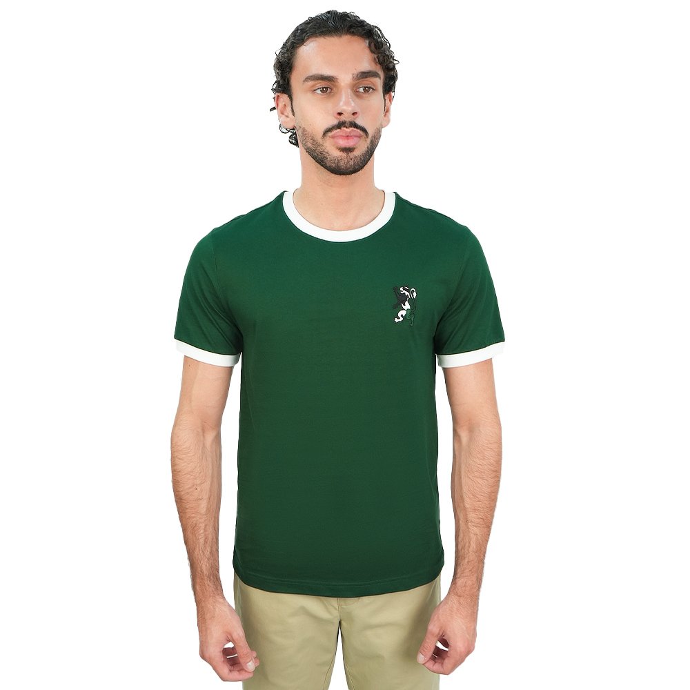 Men's Slim Cotton Crew Neck Embroidery Tee