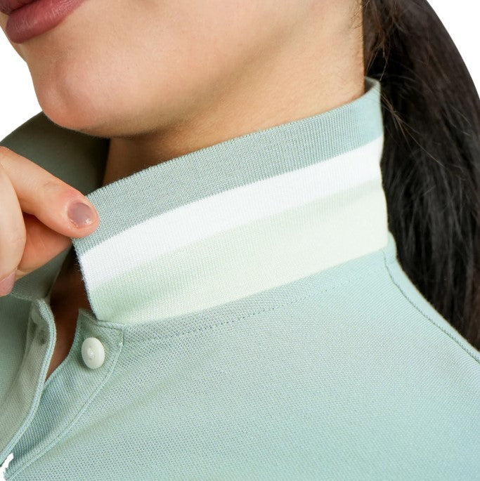 Women's Cotton Lycra 3D Lion Embroidery Polo