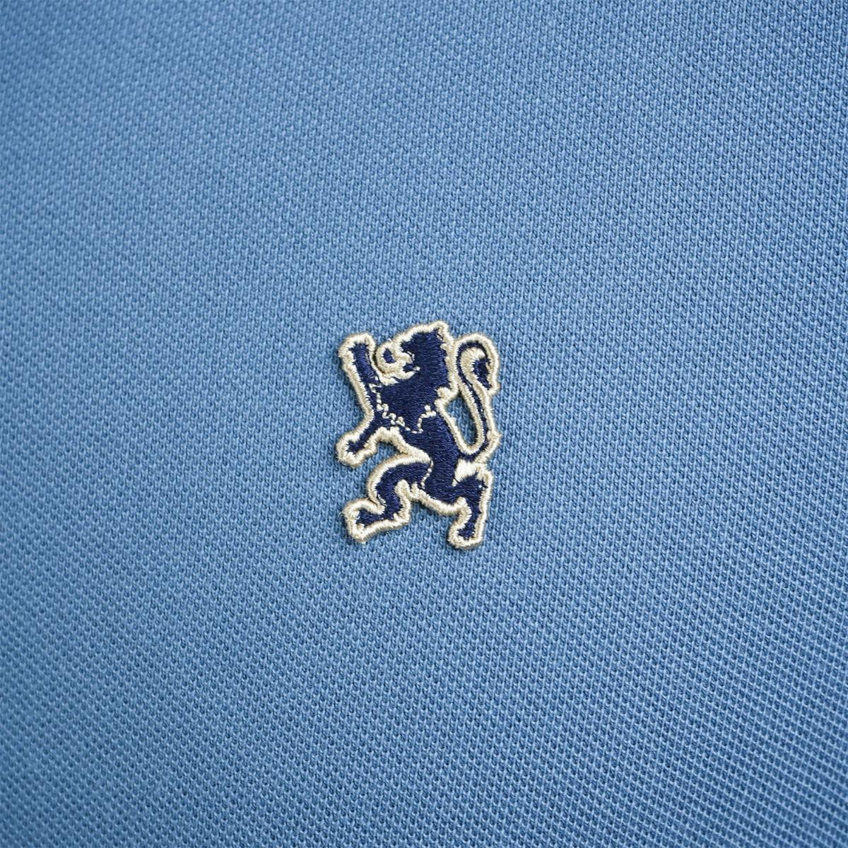 Men's Performance Slim Fit Lion Embroidery Solid Polo