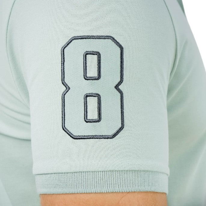 Men's Slim Fit Cotton Short Sleeve Napoleon Polo