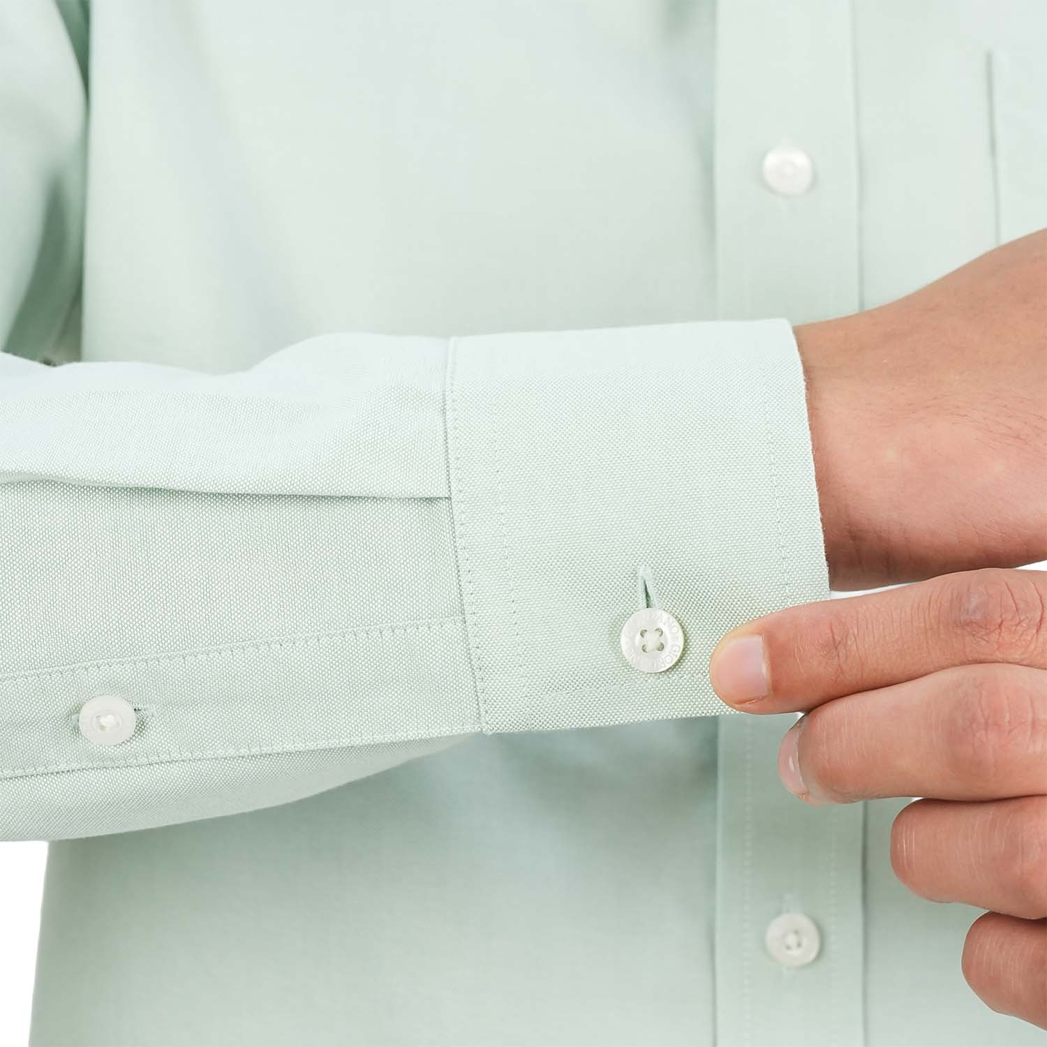 Men's Wrinkle-Free Cotton Oxford Long Sleeve Shirt