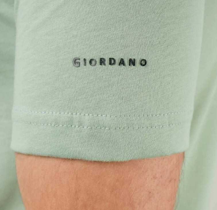 Men's Giordano Cotton Crewneck Slim Fit Tee - Short Sleeve