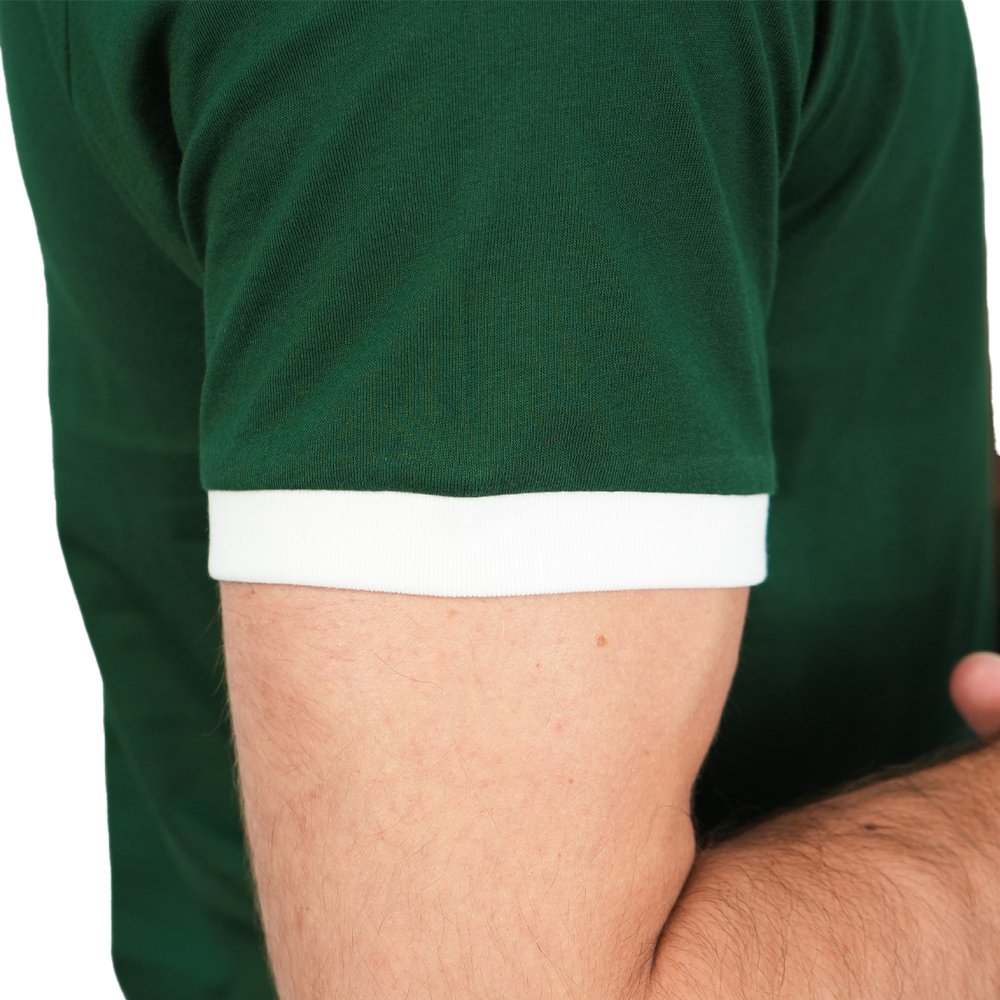 Men's Slim Cotton Crew Neck Embroidery Tee