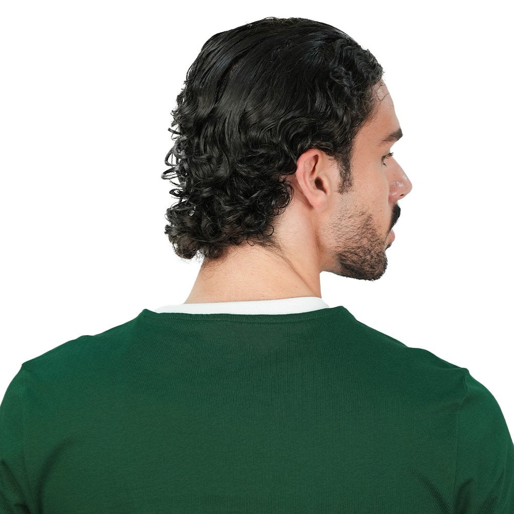 Men's Slim Cotton Crew Neck Embroidery Tee