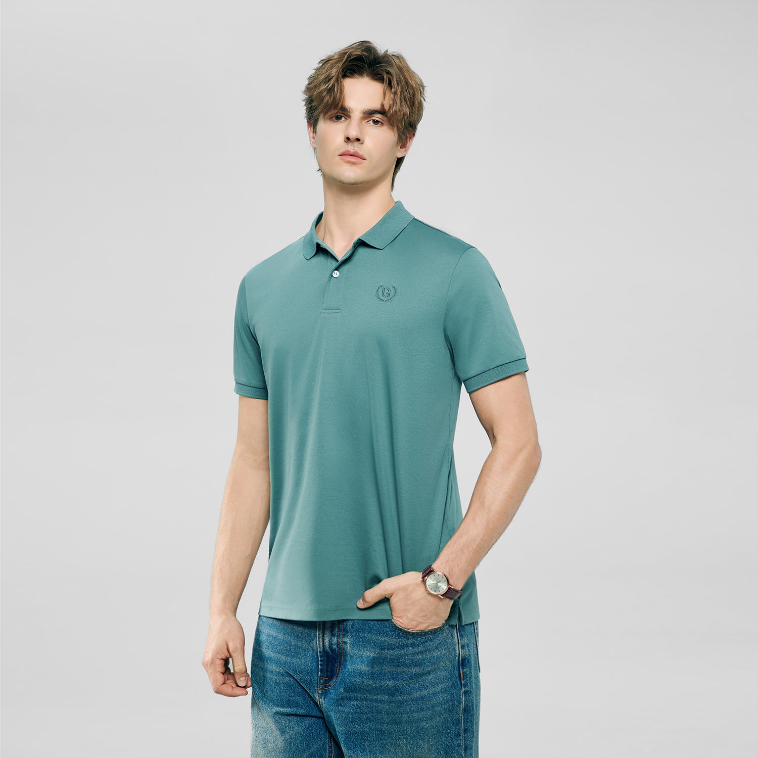 Men’s Liquid Touch Slim Fit Cotton Interlock Polo