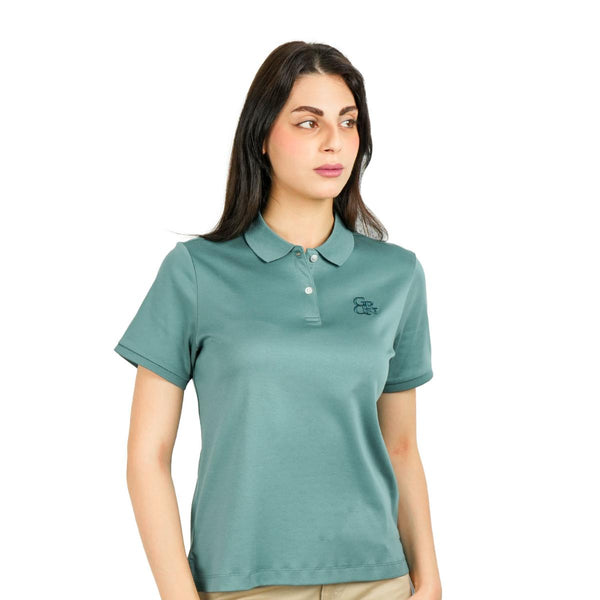 Women Cotton Interlock Liquid Touch Polo