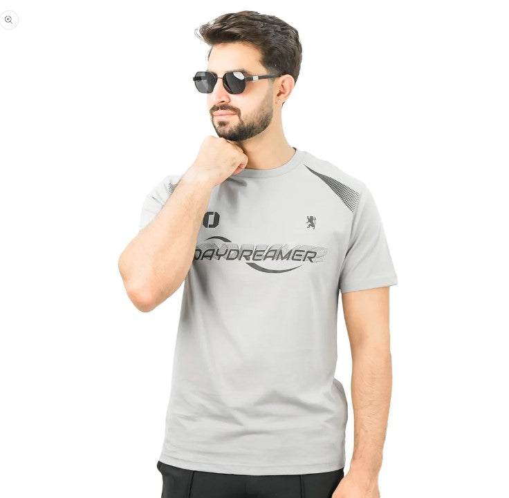 تي شيرت رجالي من القطن الجيرسي المطبوع