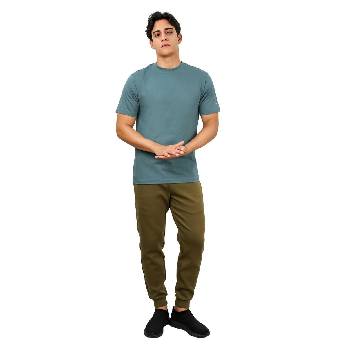 Men's Giordano Cotton Crewneck Slim Fit Tee - Short Sleeve