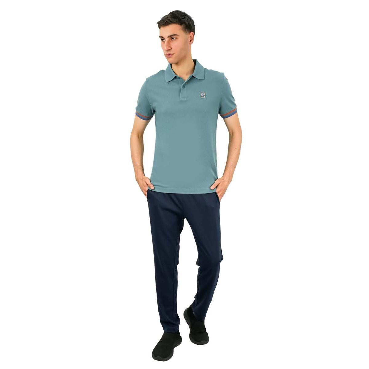 Men's Performance Polo: Classic Piqué, Tipped Collar, Embroidered Detail