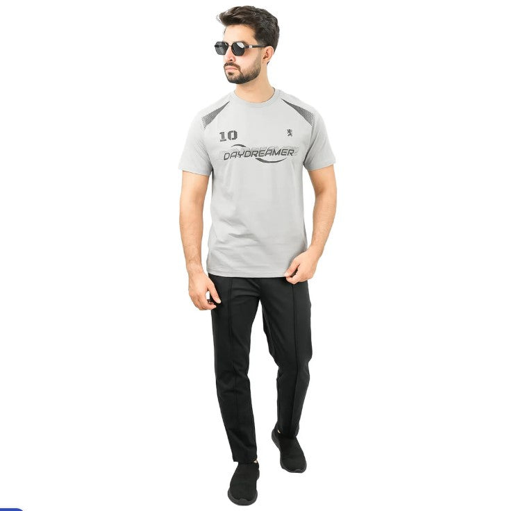 تي شيرت رجالي من القطن الجيرسي المطبوع